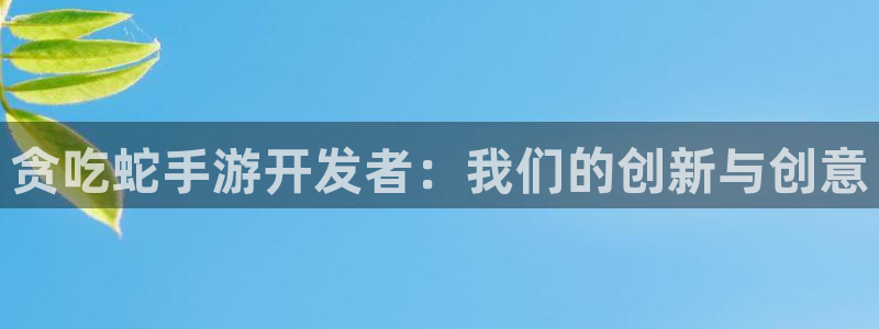 娱乐星空：贪吃蛇手游开发者：我们的创新与创意